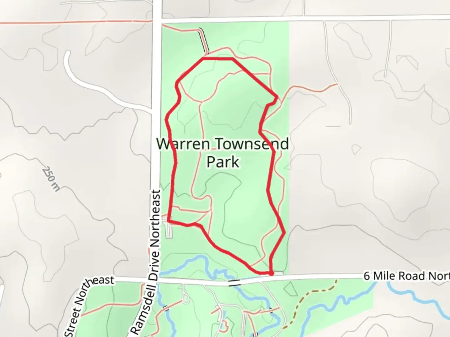 An image depicting the trail Cannon Trail Loop and its surrounding area.