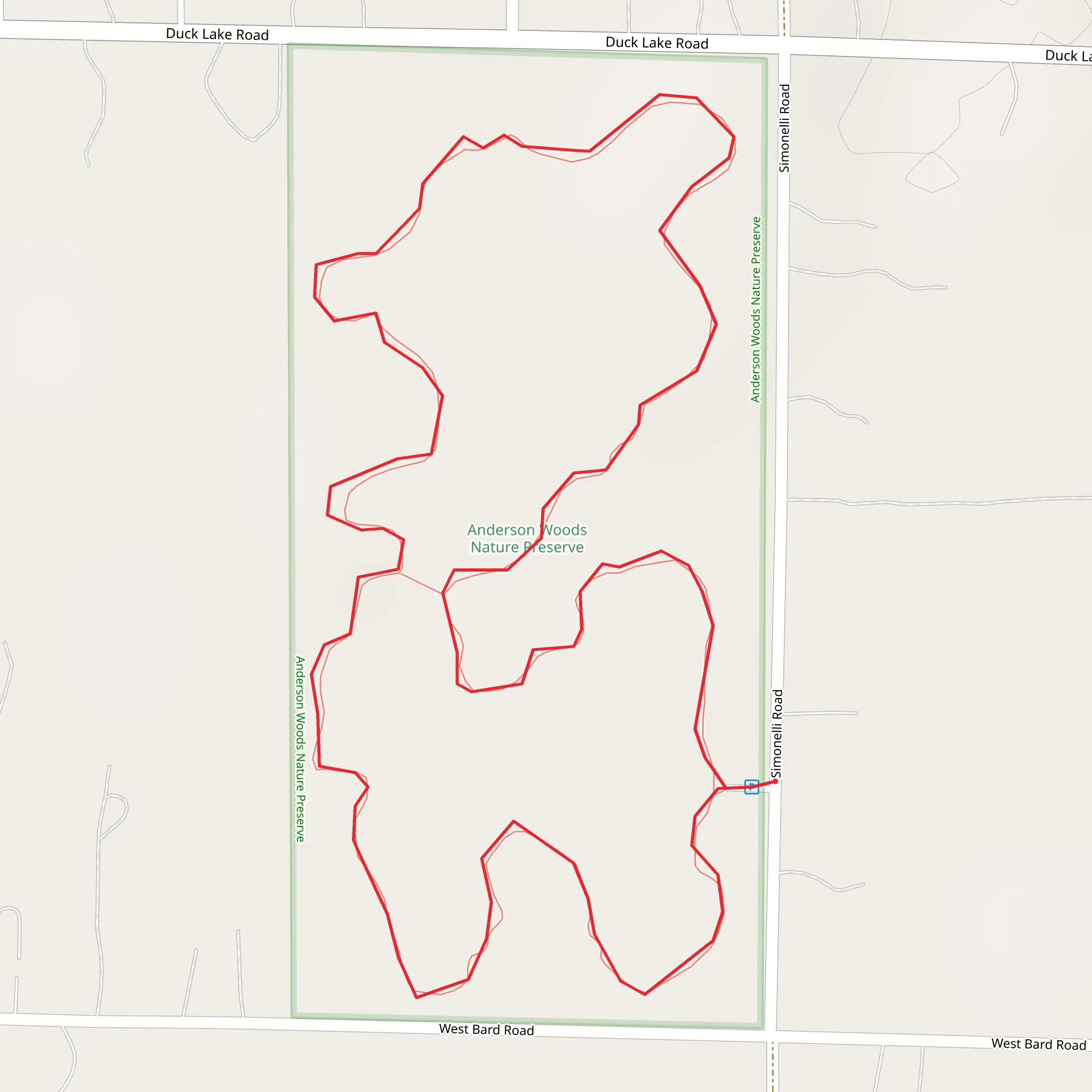 Simonelli Road Loop - West mobile static map