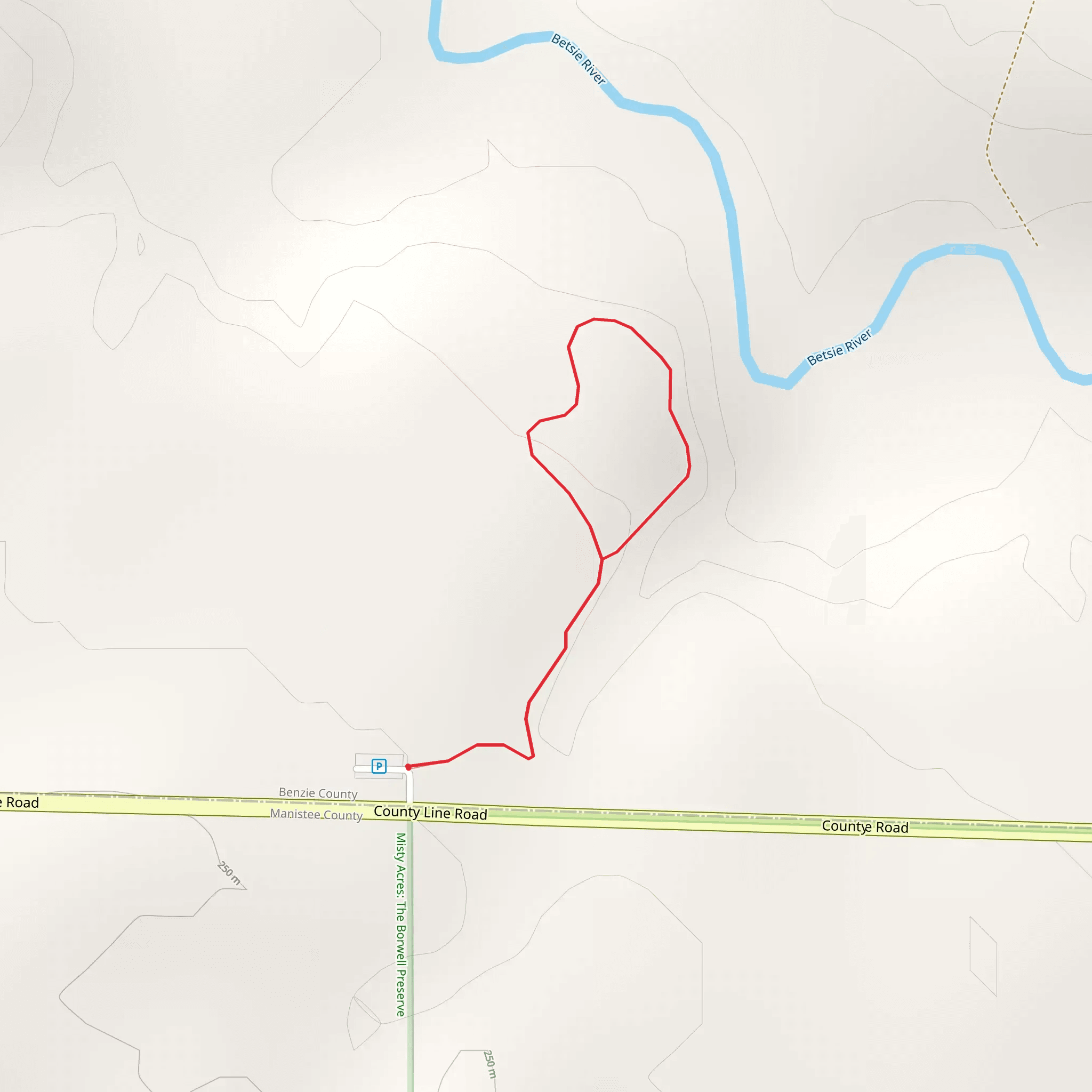 County Line Road Loop mobile static map