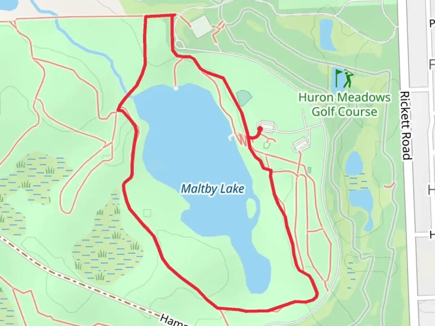 An image depicting the trail Maltby Lake Loop and its surrounding area.