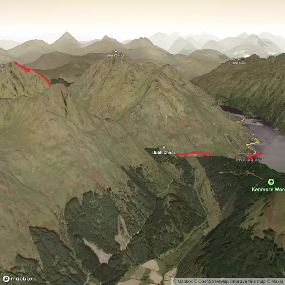 An image depicting the trail Ben Vane and its surrounding area.