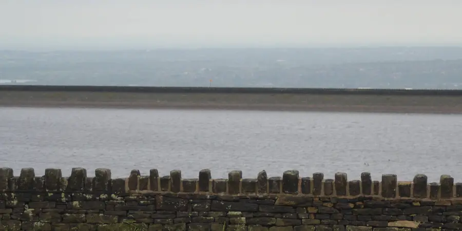 Turf Moor and Black Hill from Ashworth Reservoir