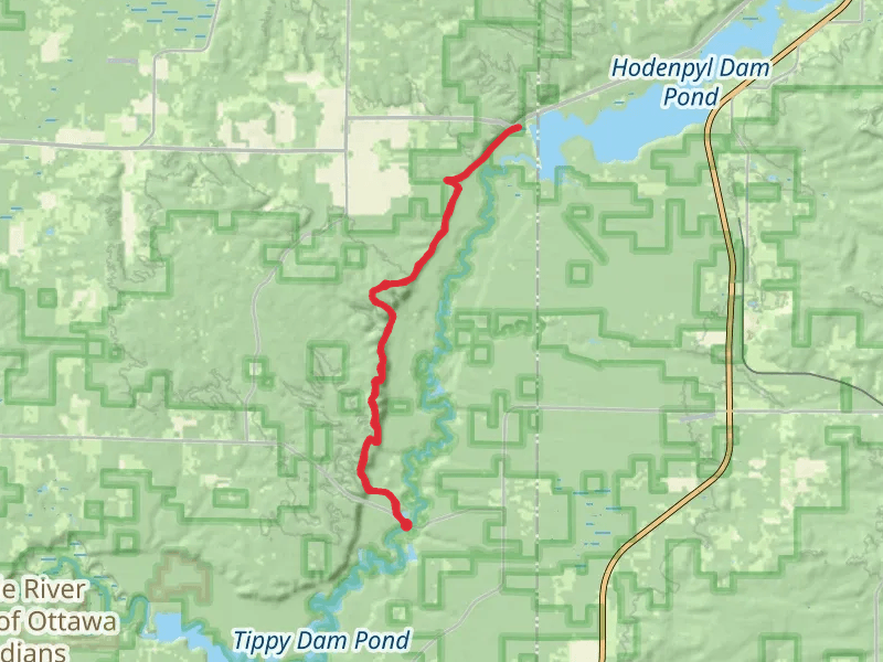 Hodenpyl Dam Pond via North Country National Scenic Trail