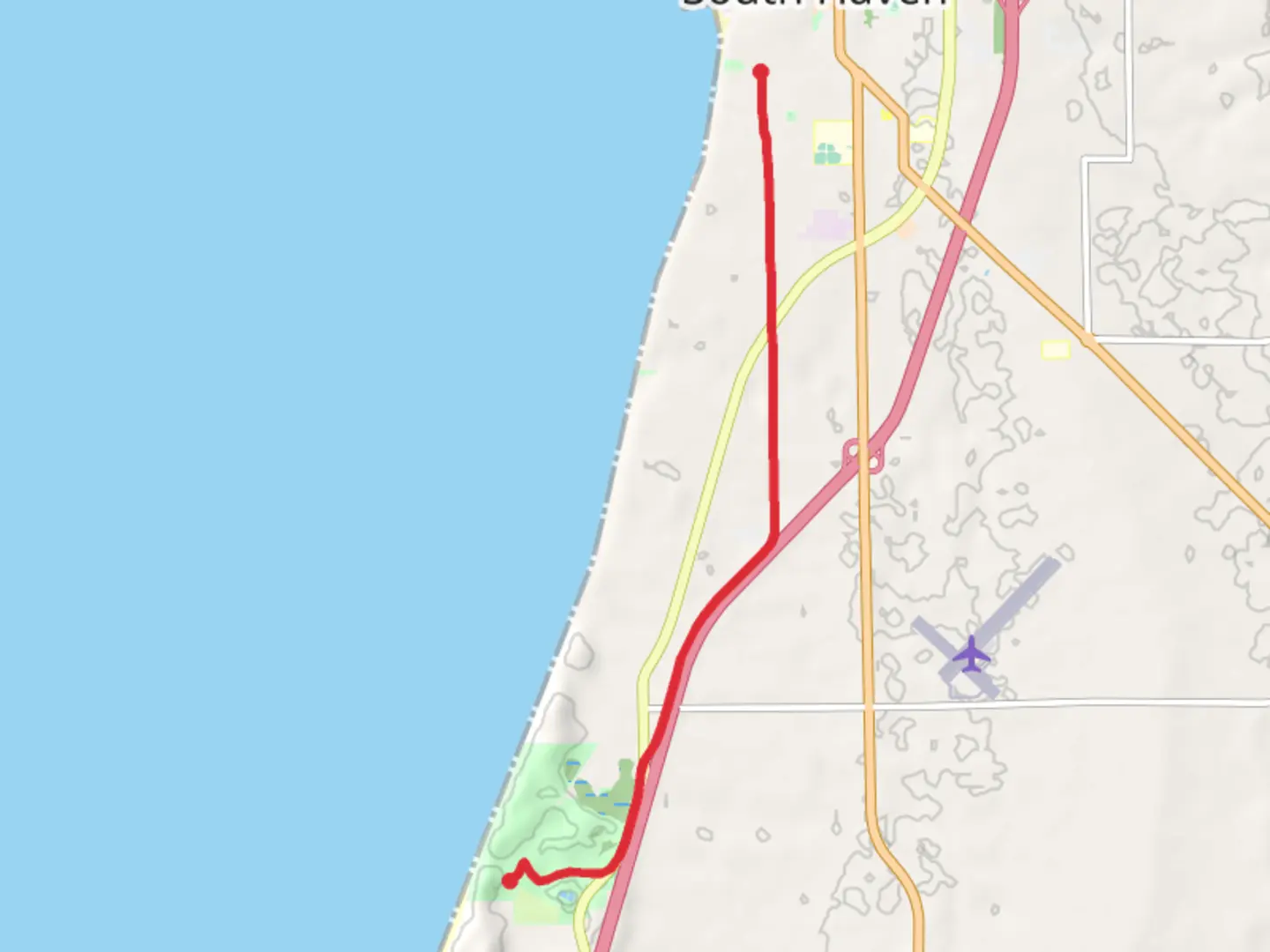 An image depicting the trail Van Buren Trail and its surrounding area.