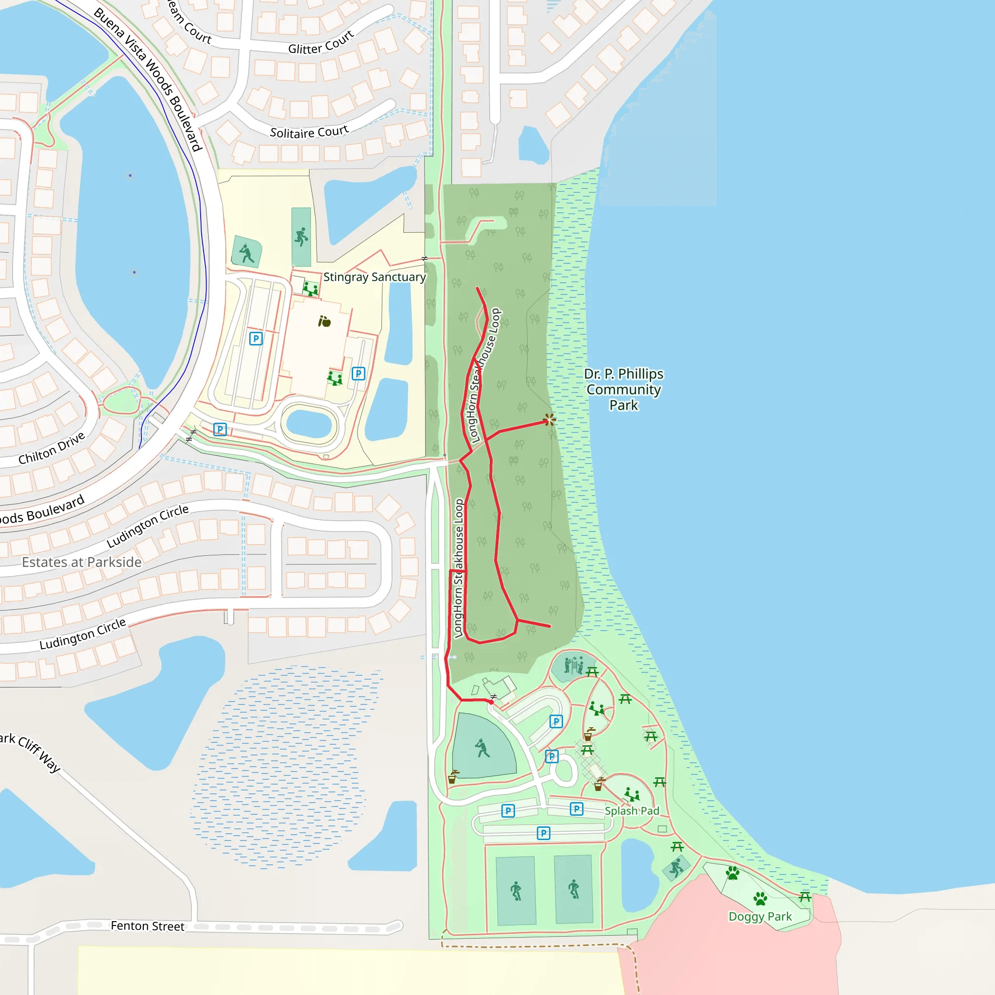 LongHorn Steakhouse Loop mobile static map