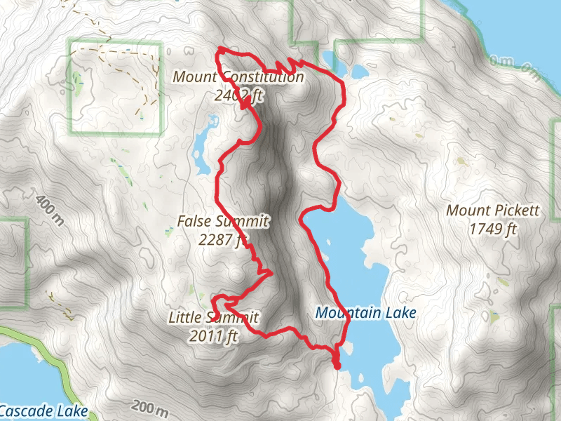 Mount Constitution, Mountain Lake Loop Trail and Little Summit Trail