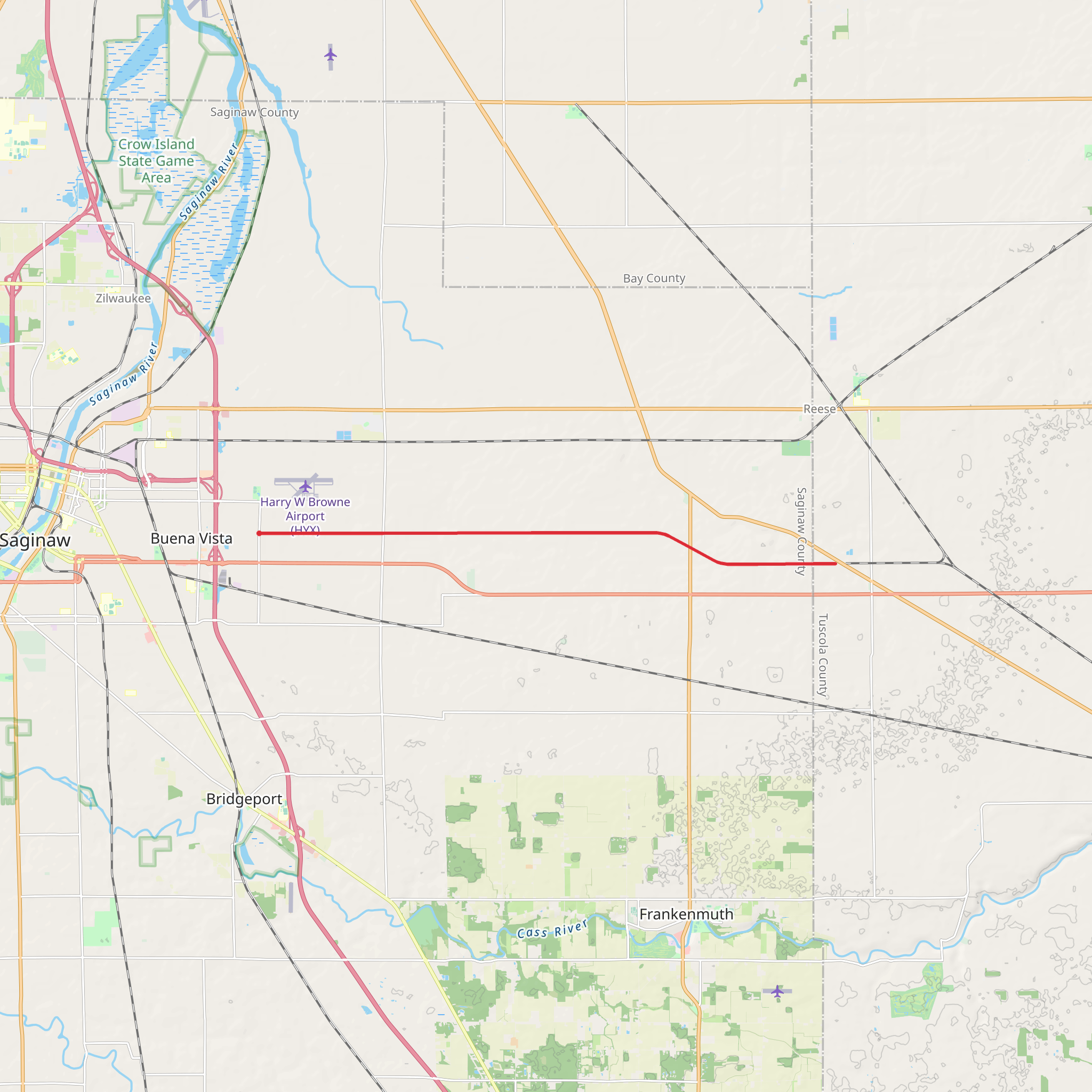 Harger Line Rail Trail mobile static map