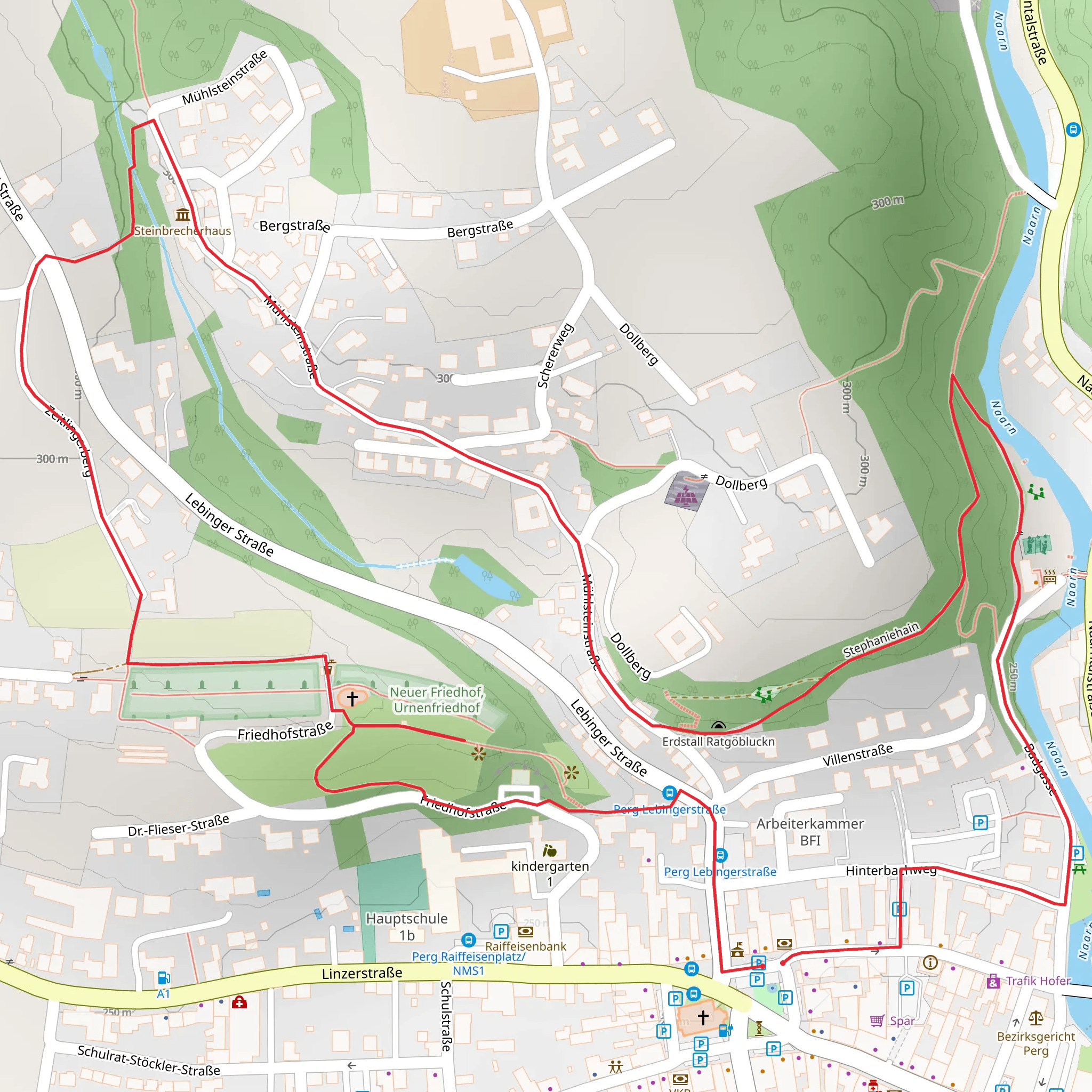 Perg Nature Loop Hike mobile static map