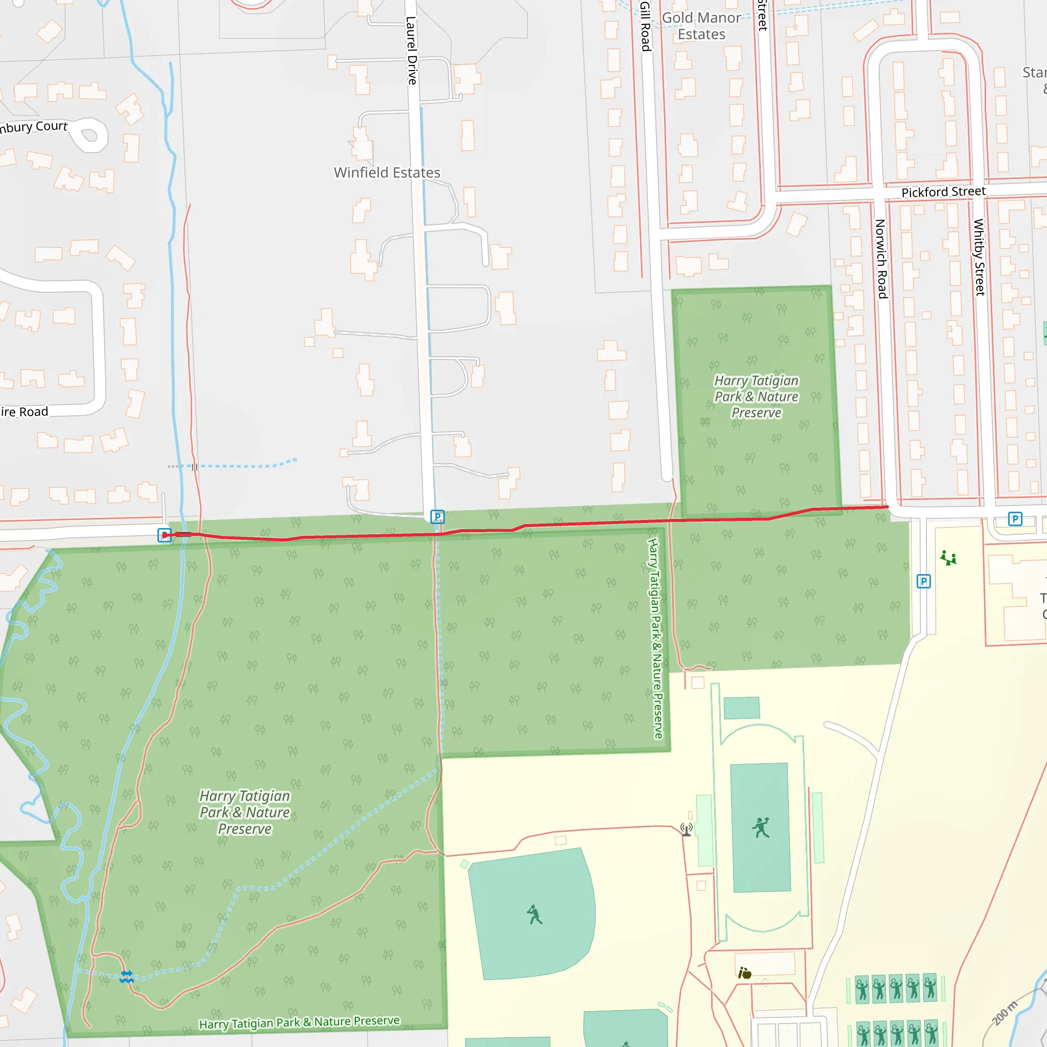 Curtis Street mobile static map