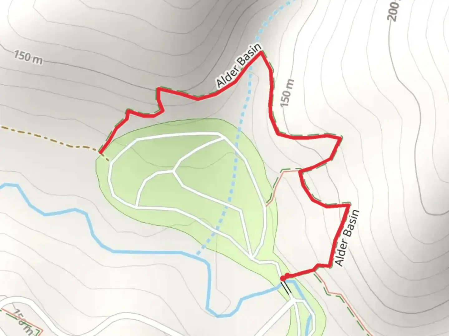 An image depicting the trail Alder Basin Trail and its surrounding area.