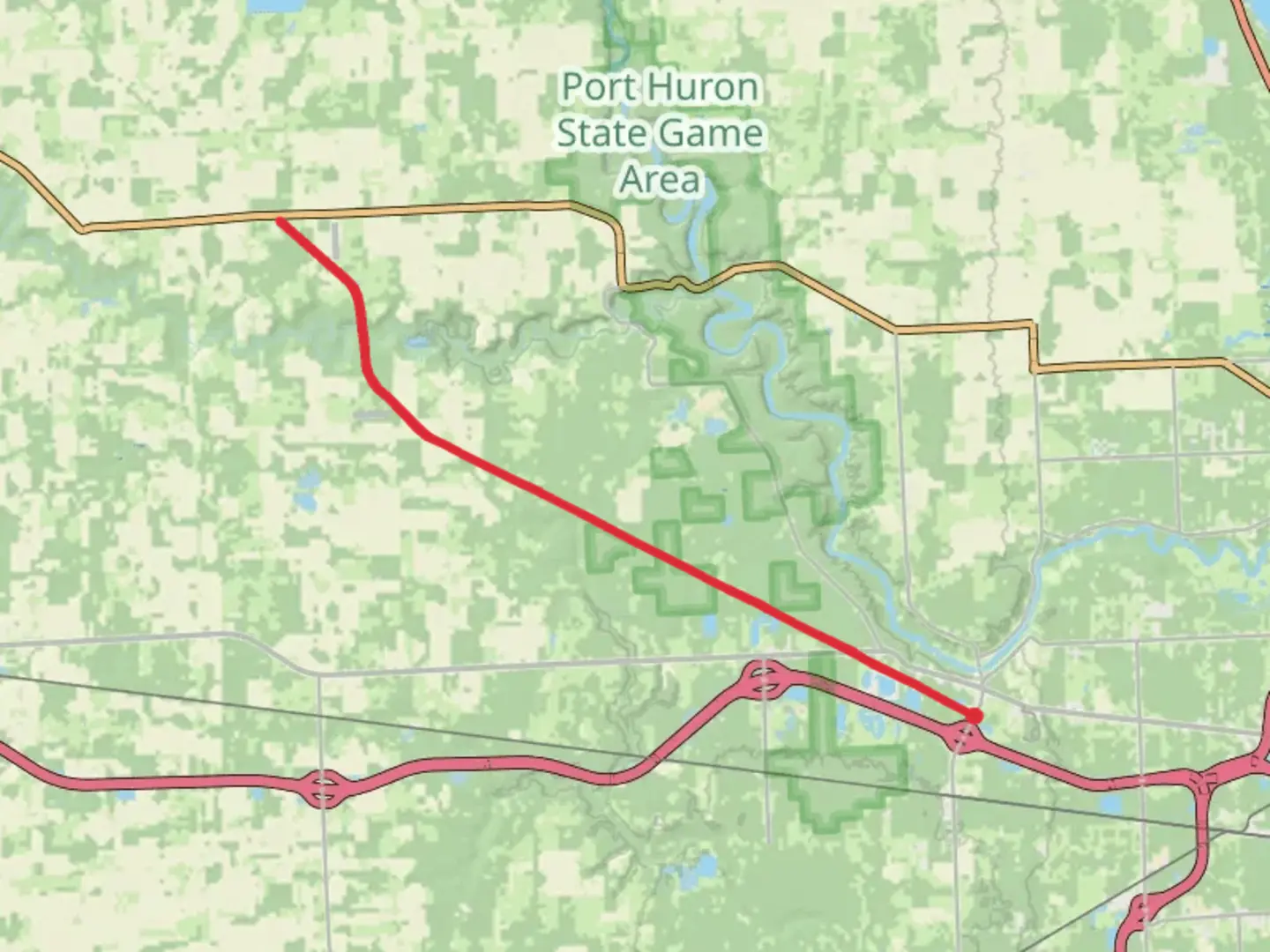 An image depicting the trail Wadhams to Avoca Trail and its surrounding area.