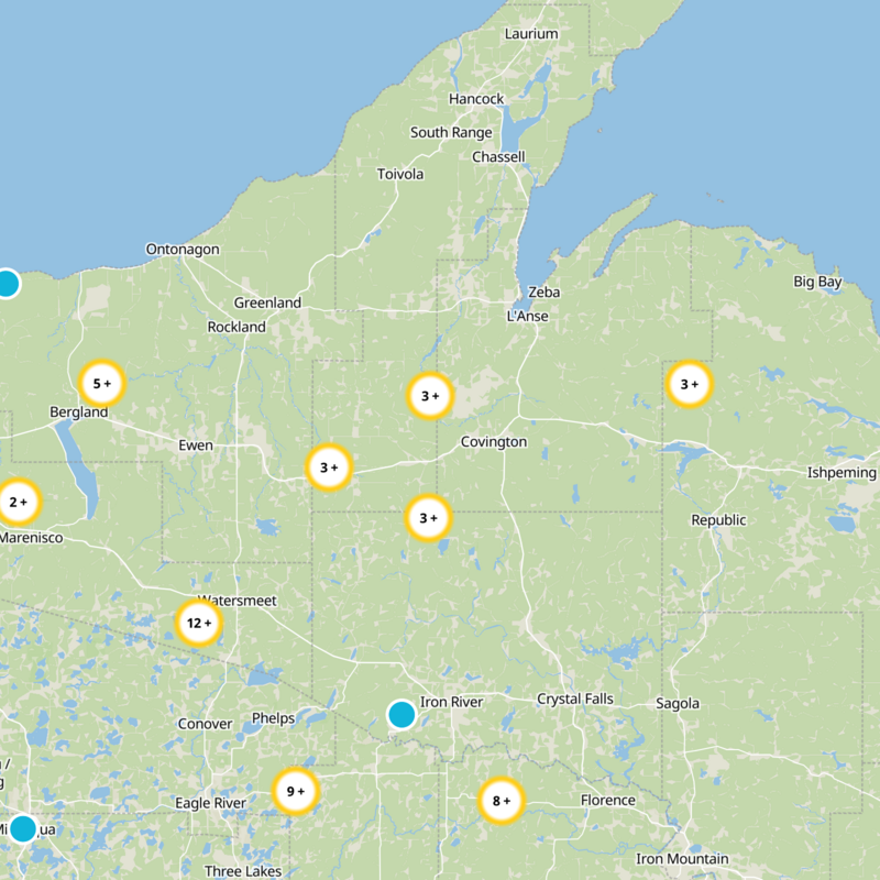 Baraga County Static Map