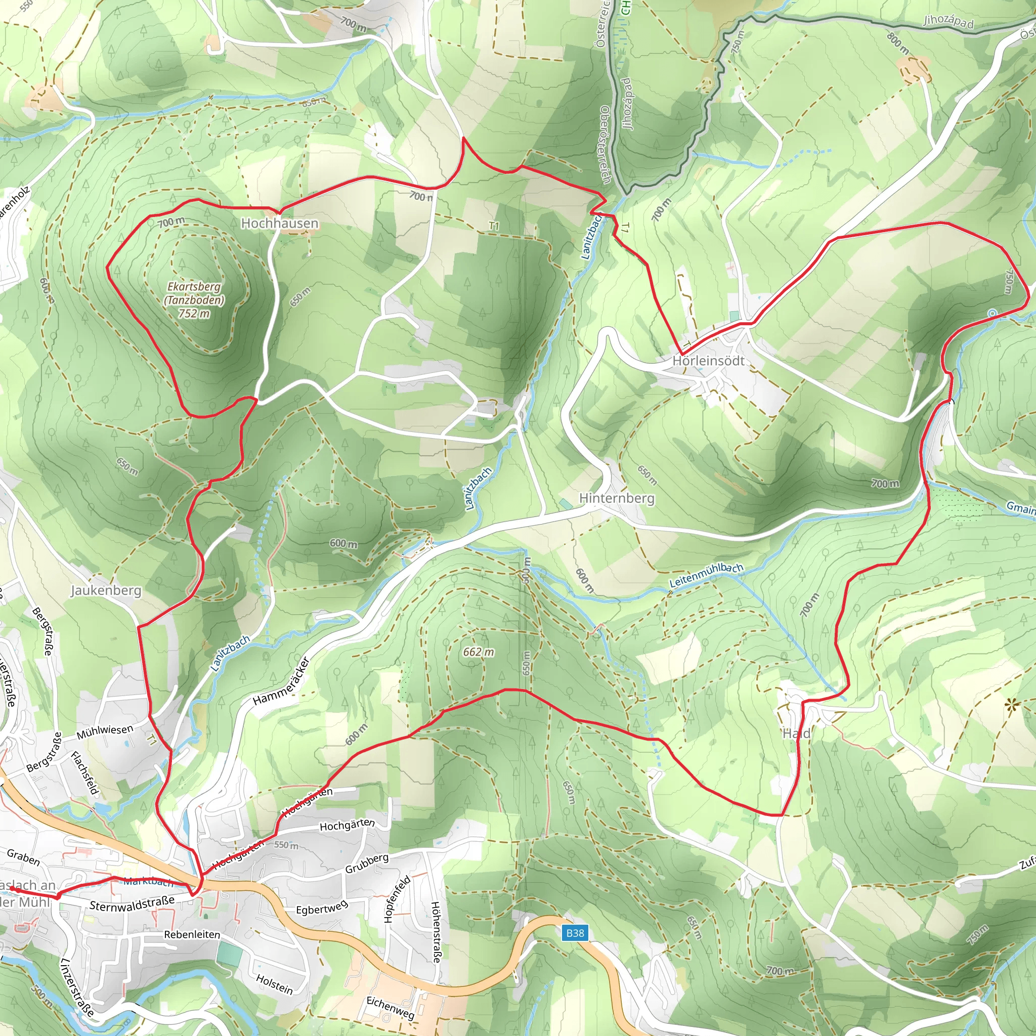 Tanzbodenweg mobile static map