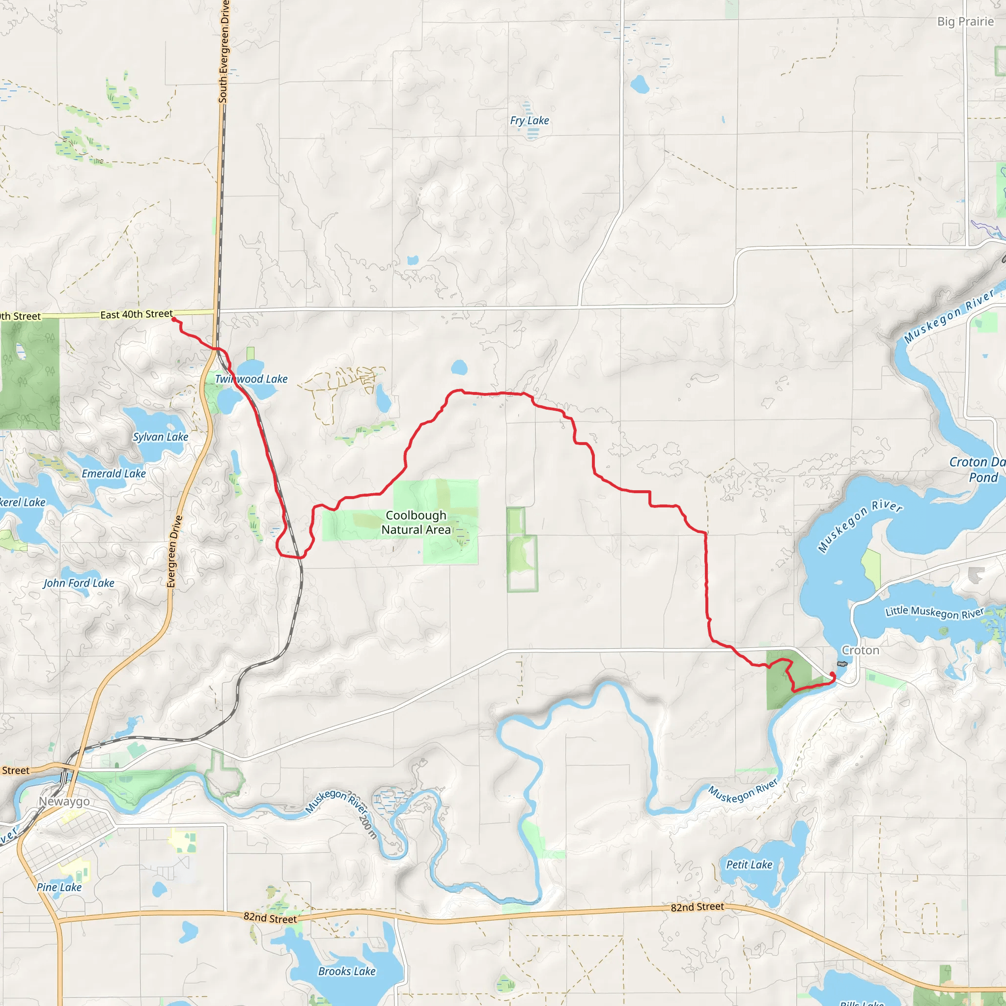 North Country Trail - Croton mobile static map