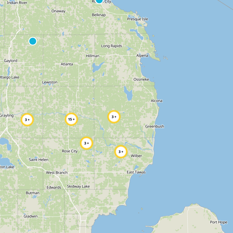 Alcona County Static Map