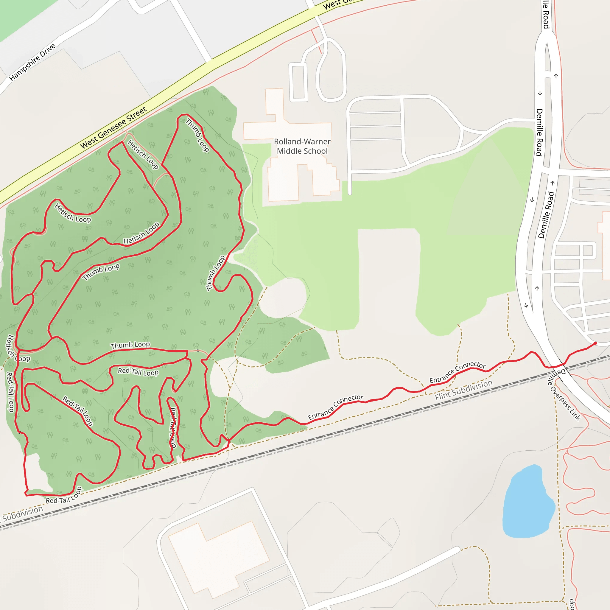 Red-Tail and Thumb Loop mobile static map