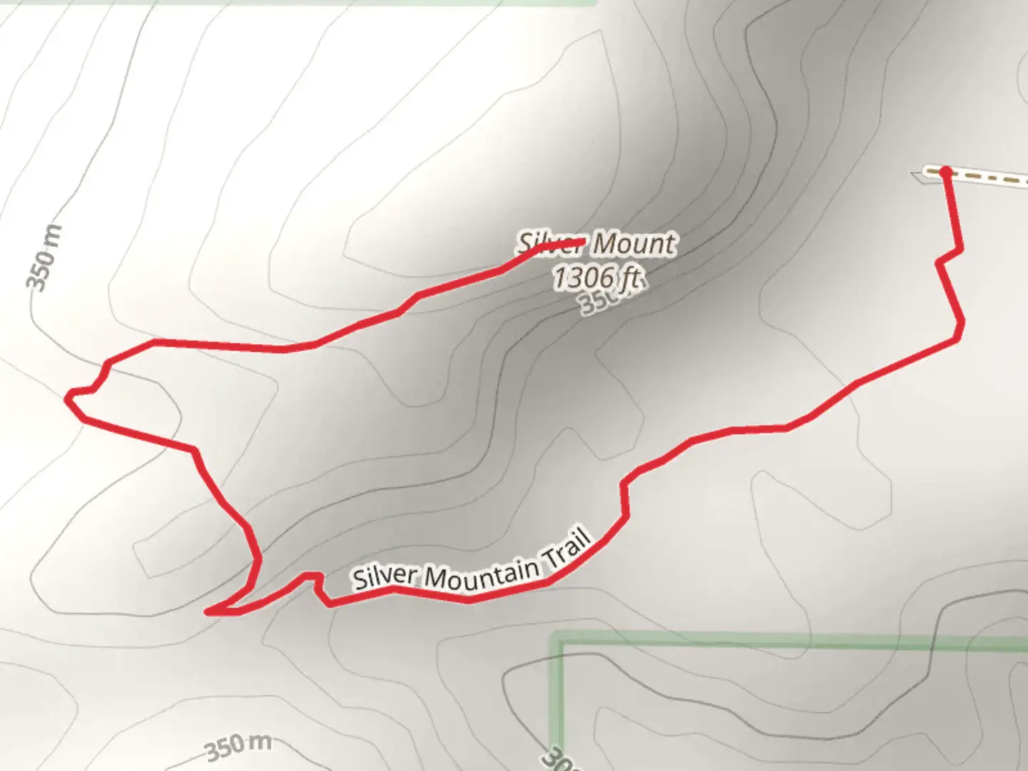 An image depicting the trail Silver Mountain Hike and its surrounding area.