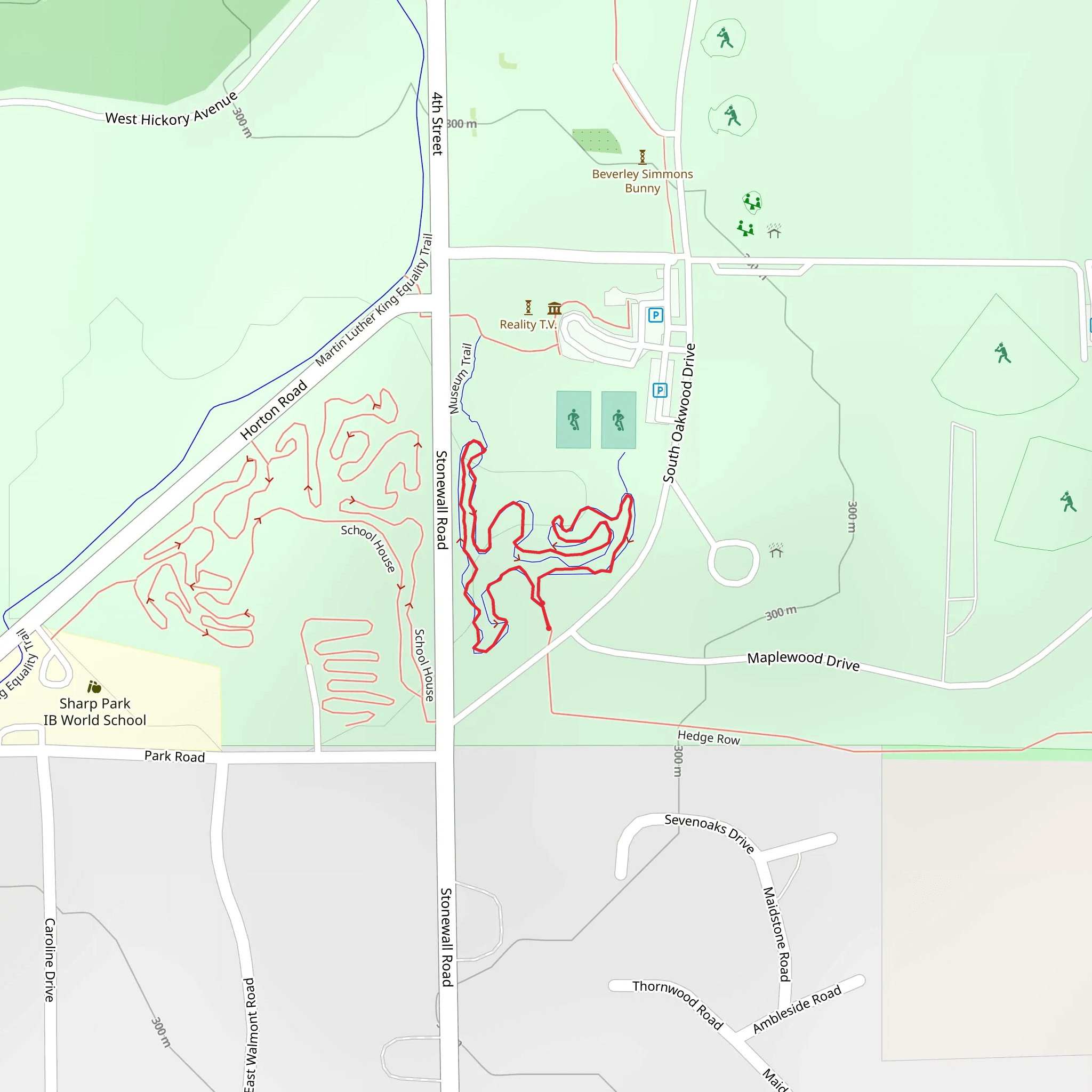 Museum Loop Trail mobile static map
