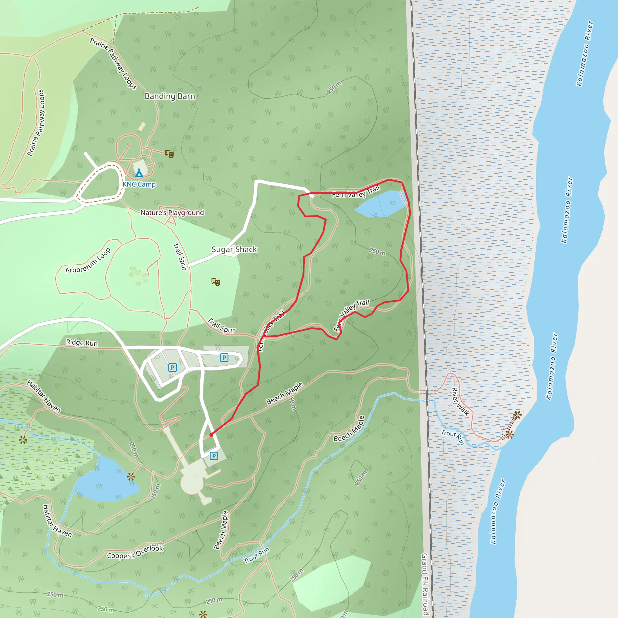 Fern Valley Loop Trail mobile static map