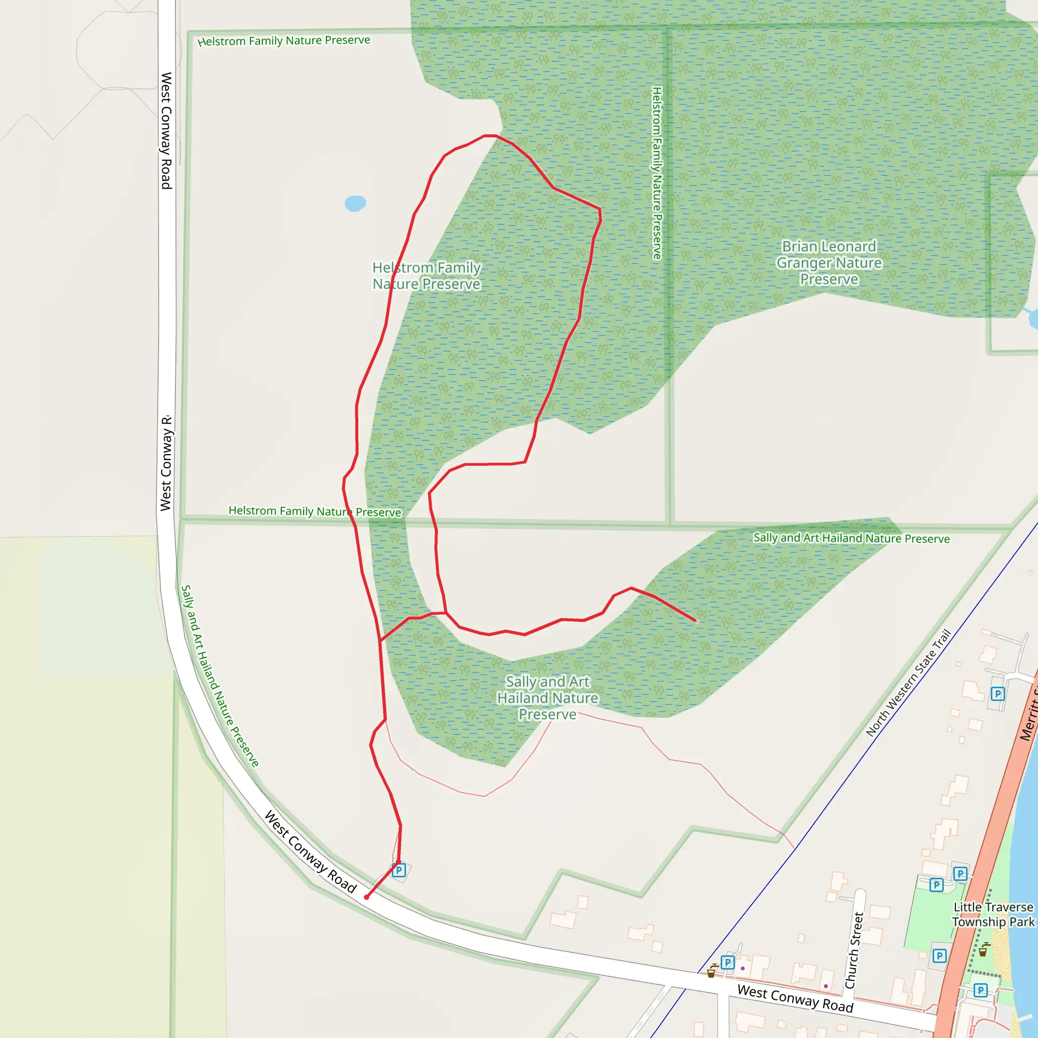 West Conway Road Loop mobile static map