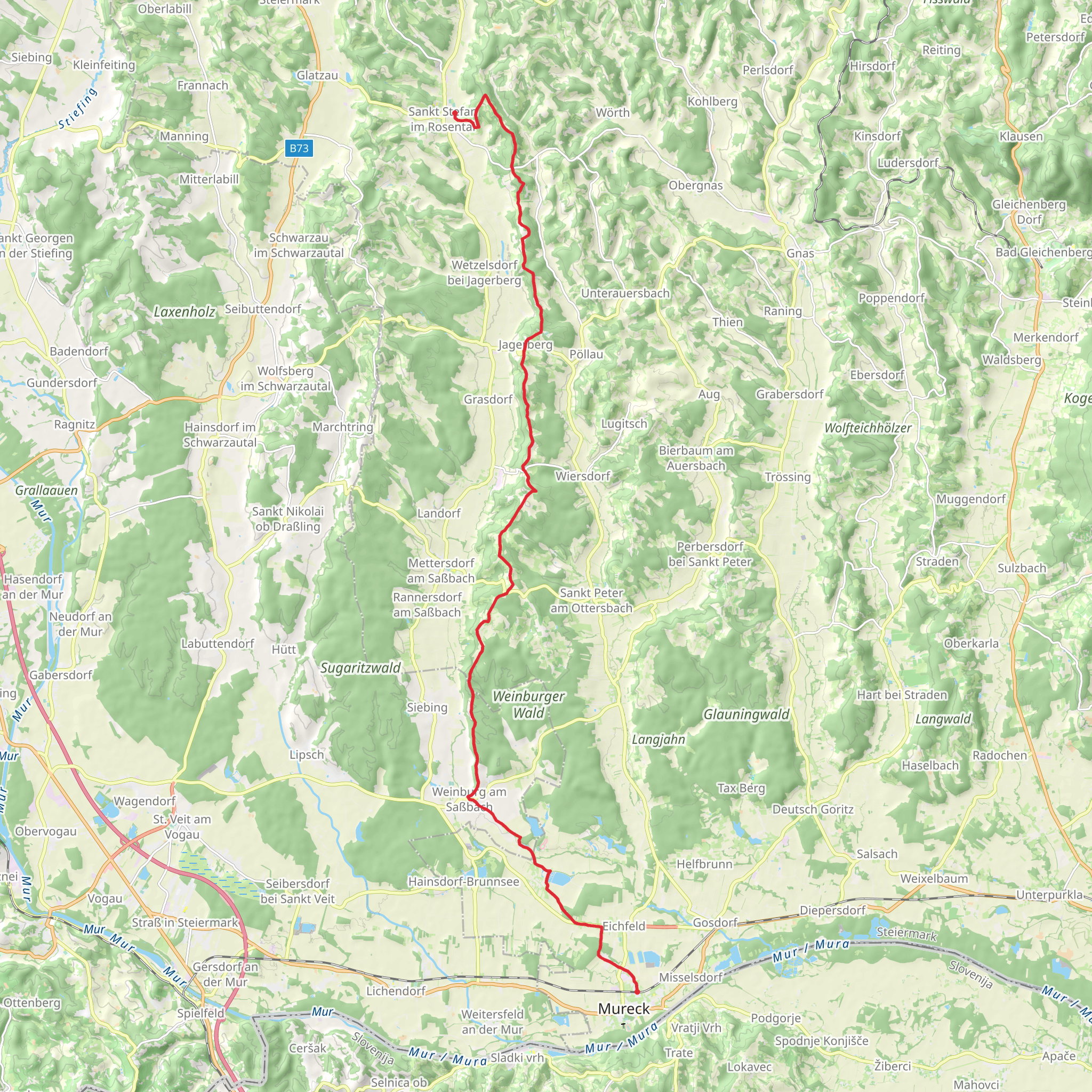 Wanderstab - Grabenlandtrail - Auf den Spuren der Vulkane mobile static map