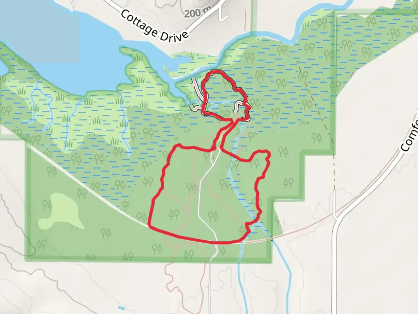 An image depicting the trail Finch Creek - Rail Trail and its surrounding area.