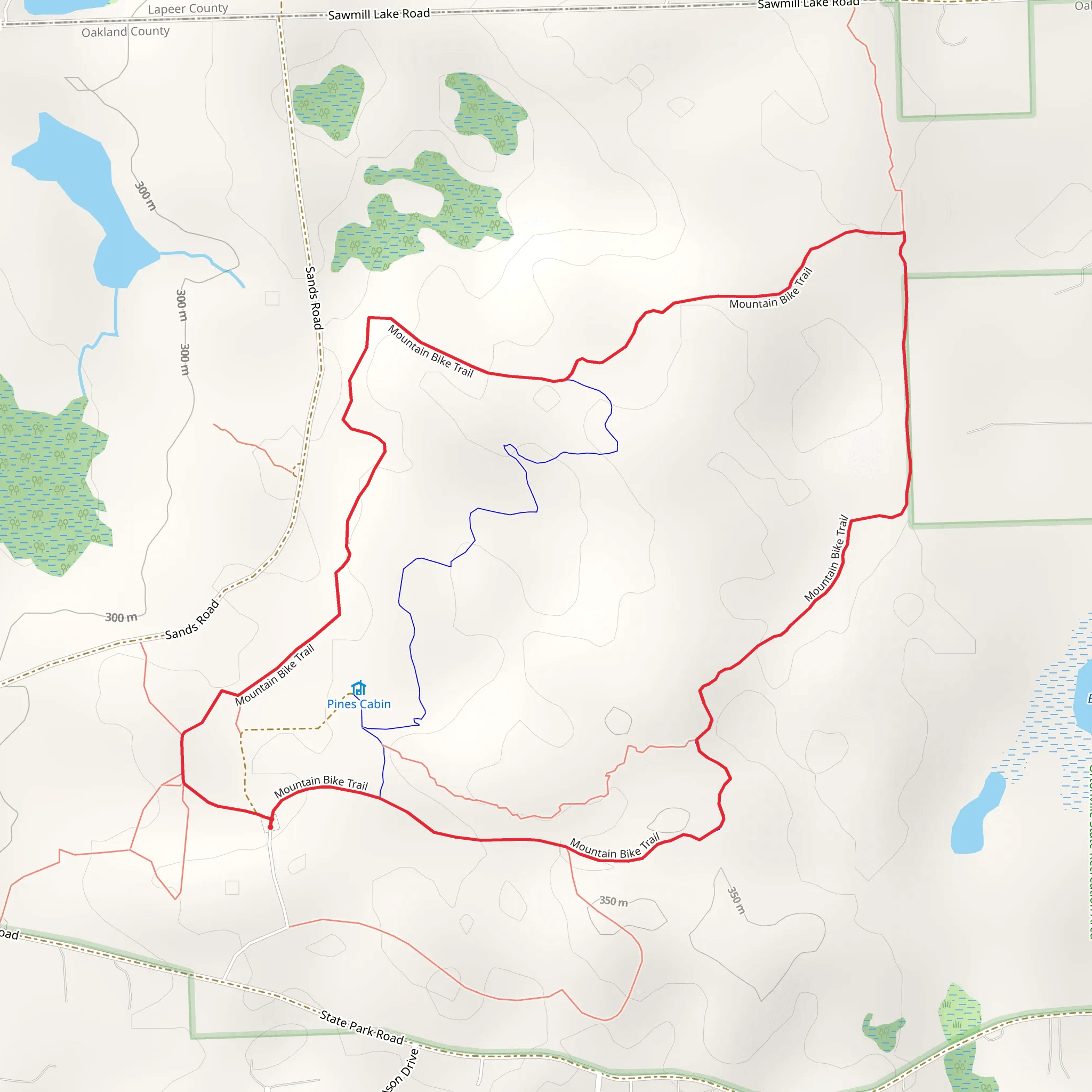 Ortonville Recreation Areal Bloomer Loop Trail mobile static map