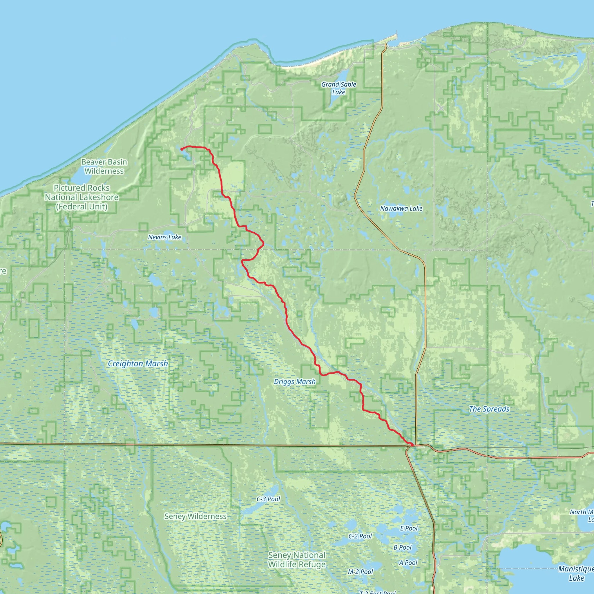 Fox River Pathway mobile static map
