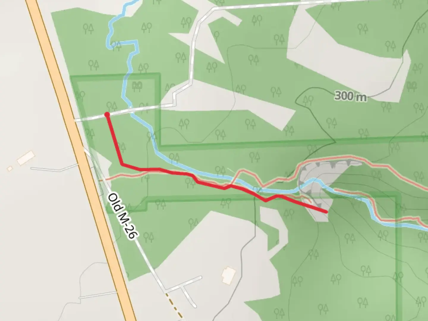 An image depicting the trail Hammell Creek Out and Back and its surrounding area.