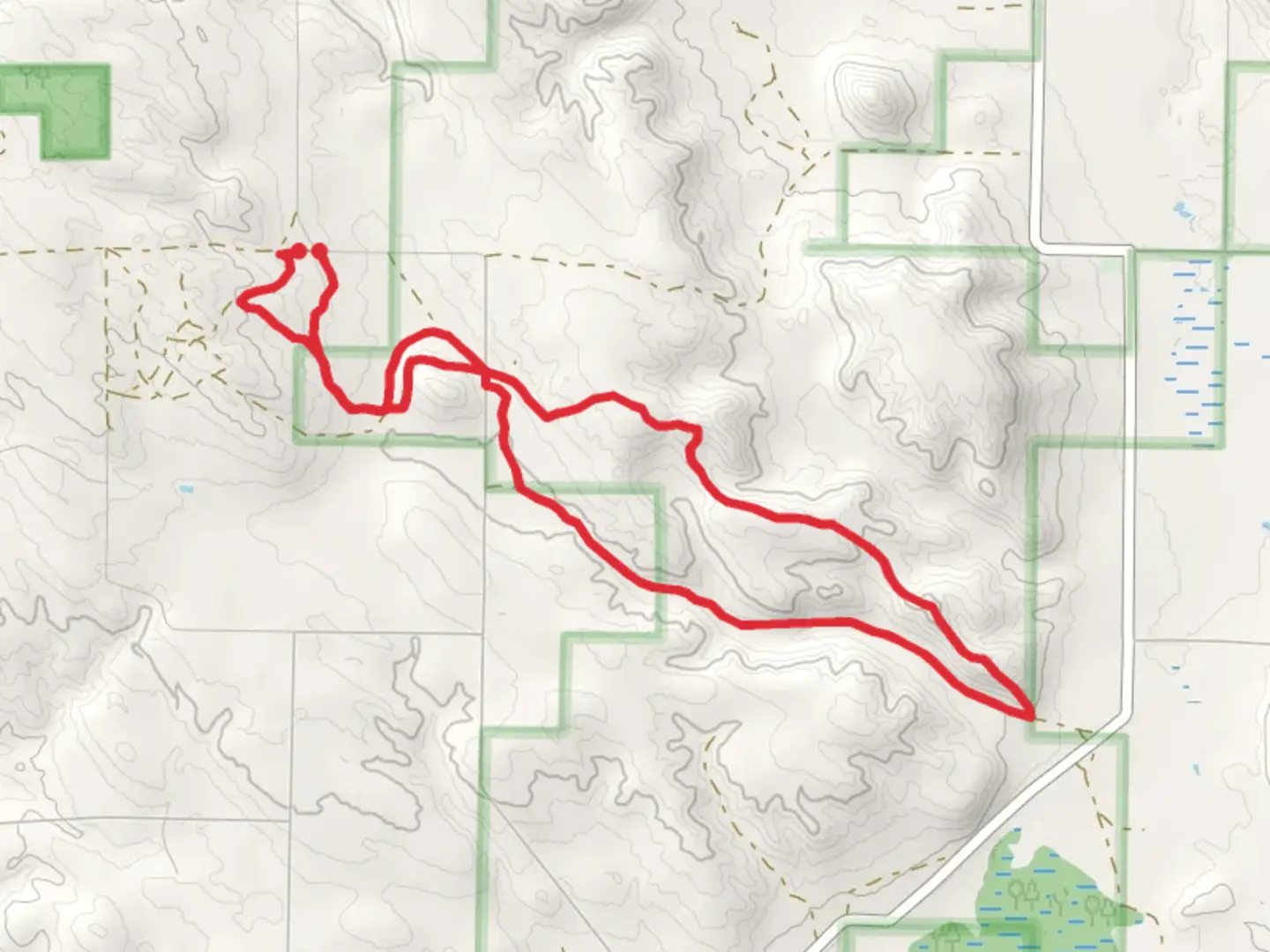 An image depicting the trail NCT and Taylor Road Loop and its surrounding area.