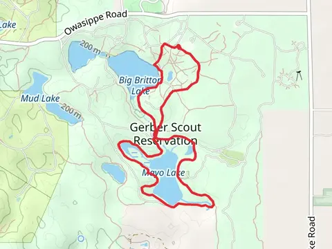 Mayo Lake Loop via Gebrer Red and Green Trail