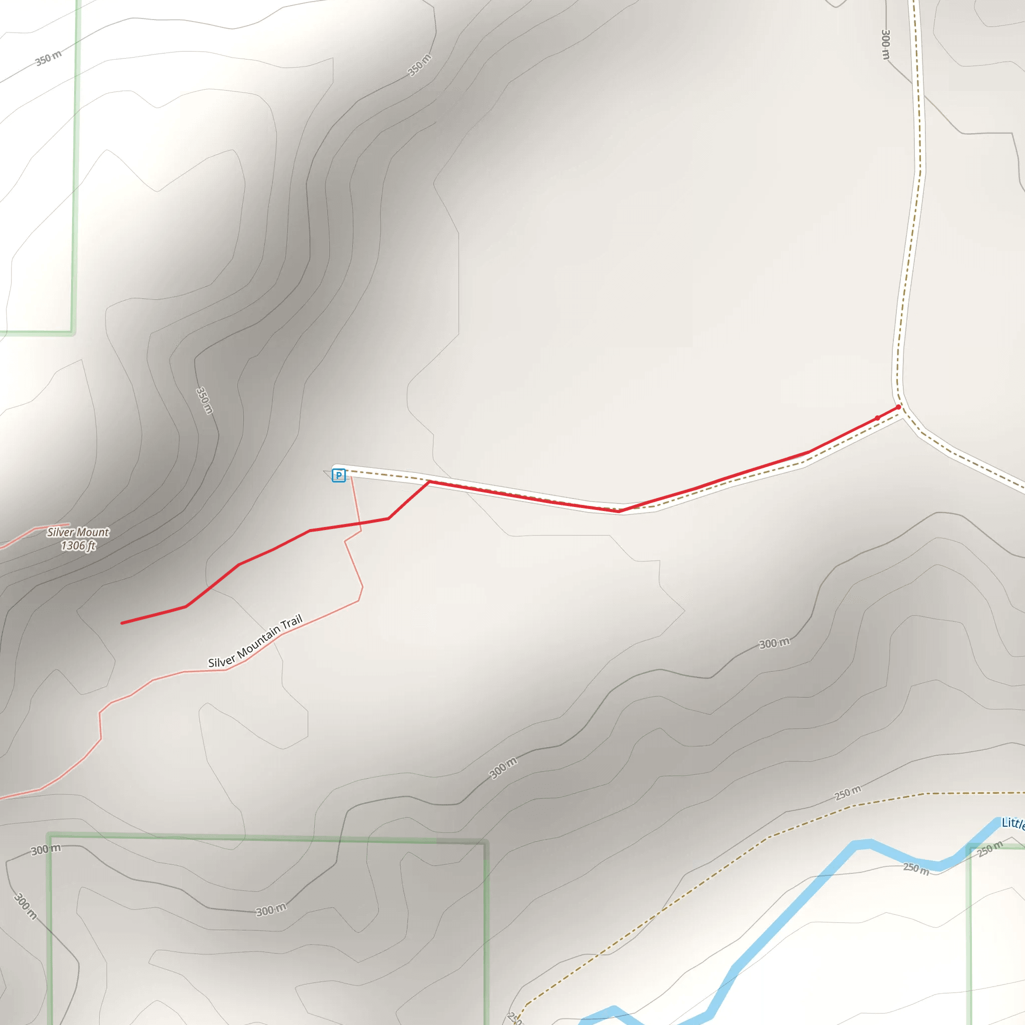 Silver Mountain Trail mobile static map
