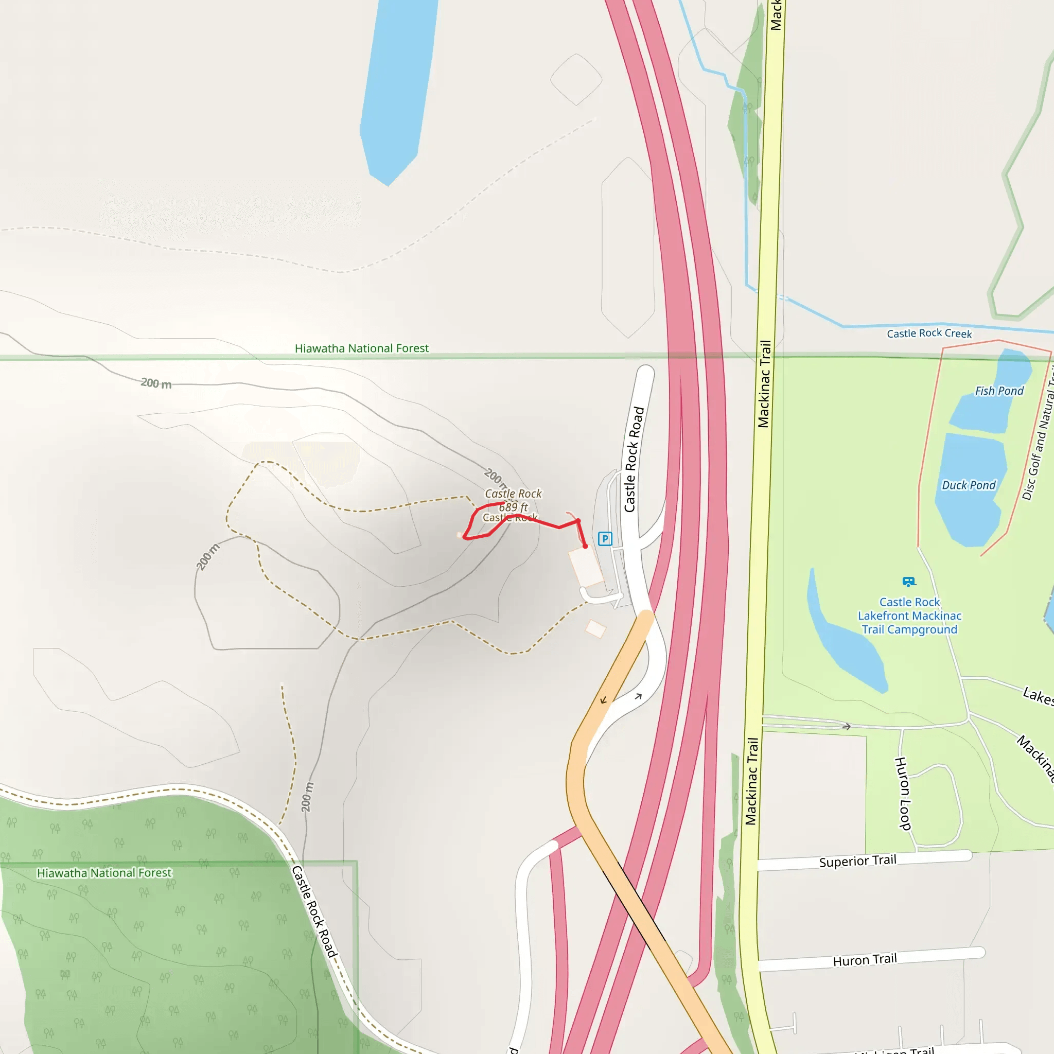 Castle Rock mobile static map