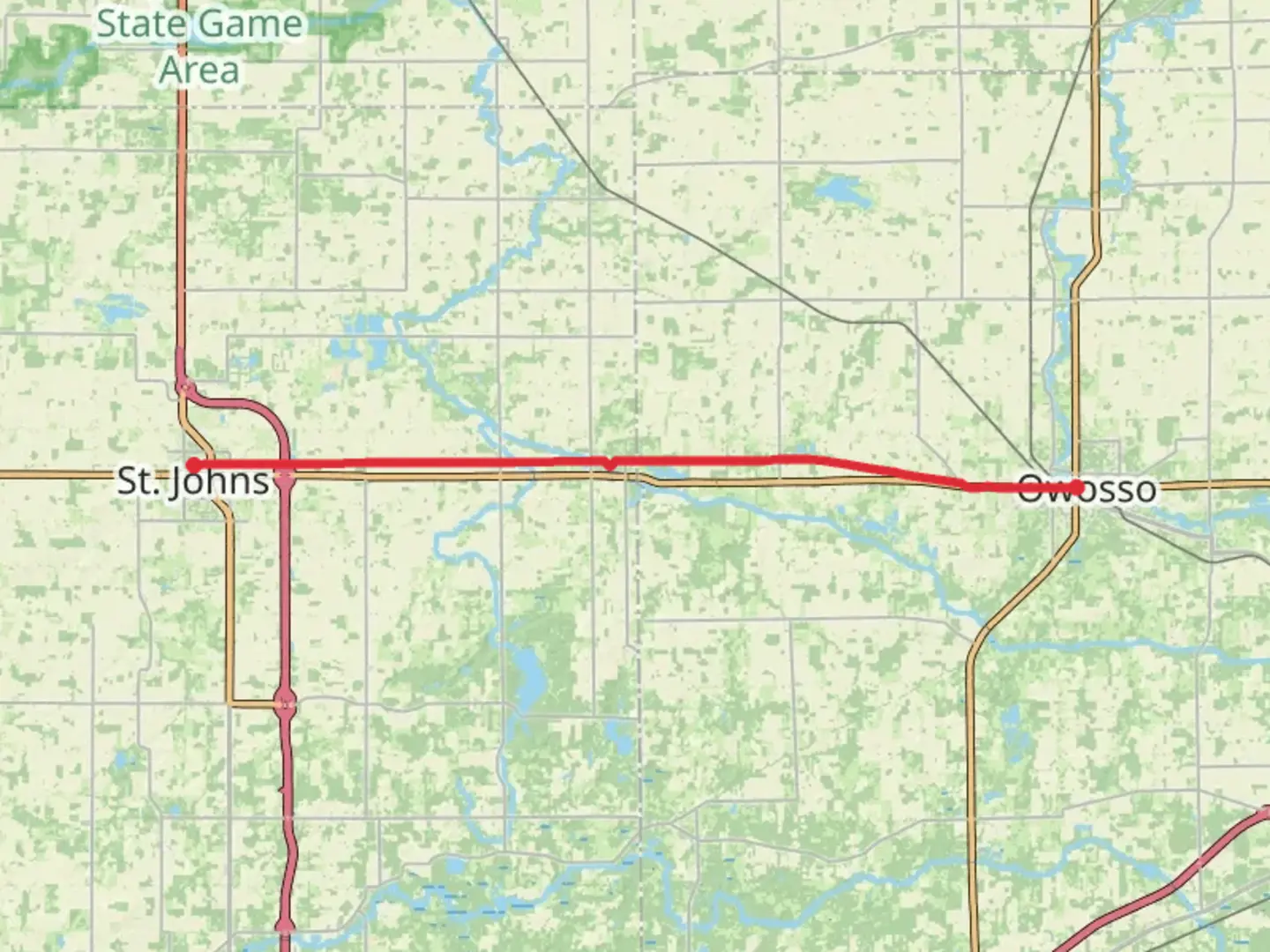 An image depicting the trail Fred Meijer Clinton-Ionia-Shiawassee Rail Trail and its surrounding area.