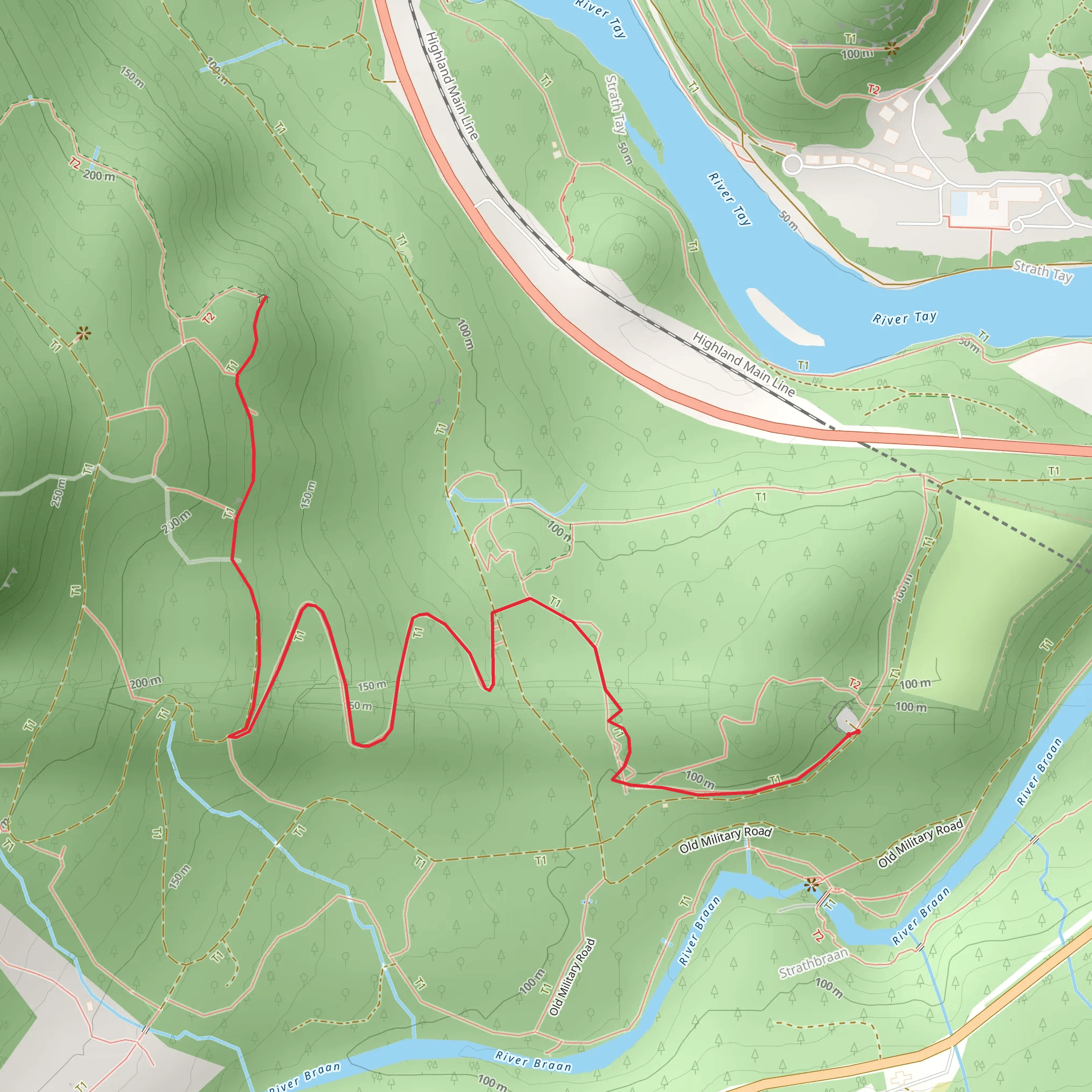 Pine Cone Point Trail mobile static map