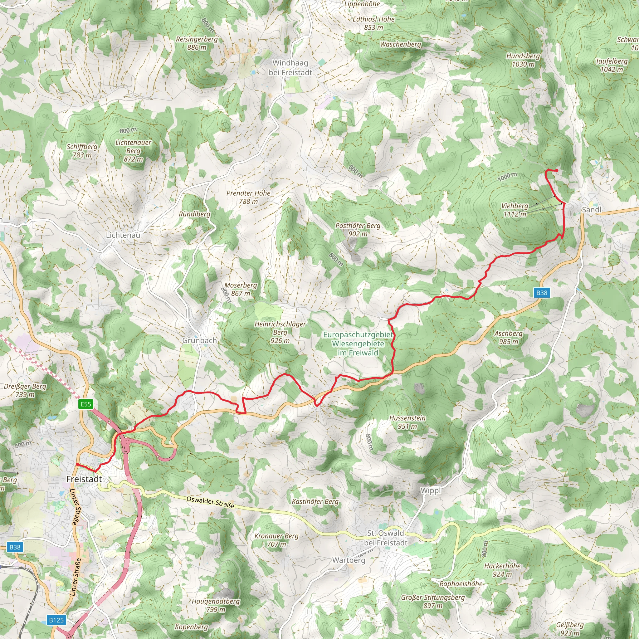 Planets Trail mobile static map