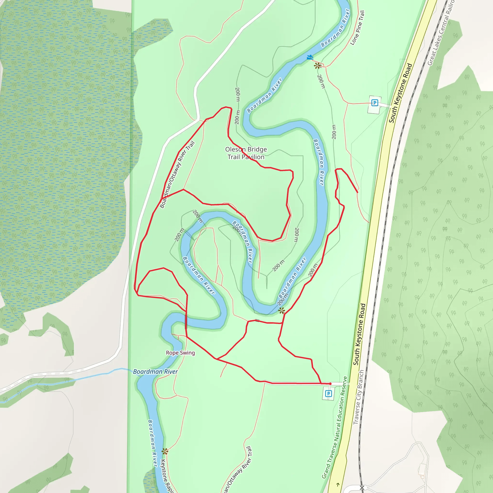 Boardman - Ottaway River Trail mobile static map