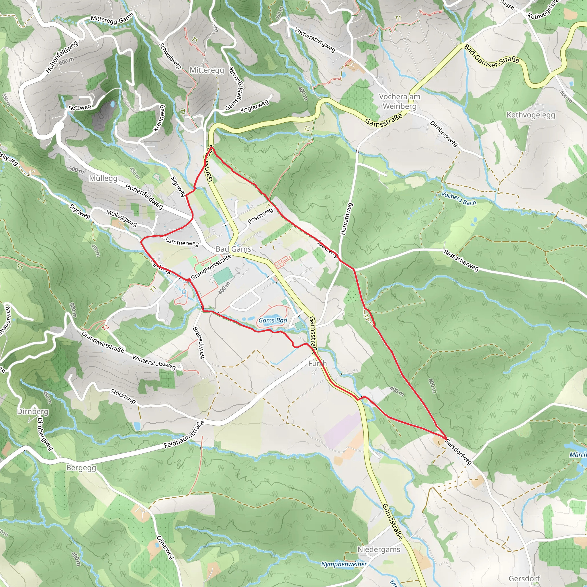 Schilcherland - Bad Gams mobile static map