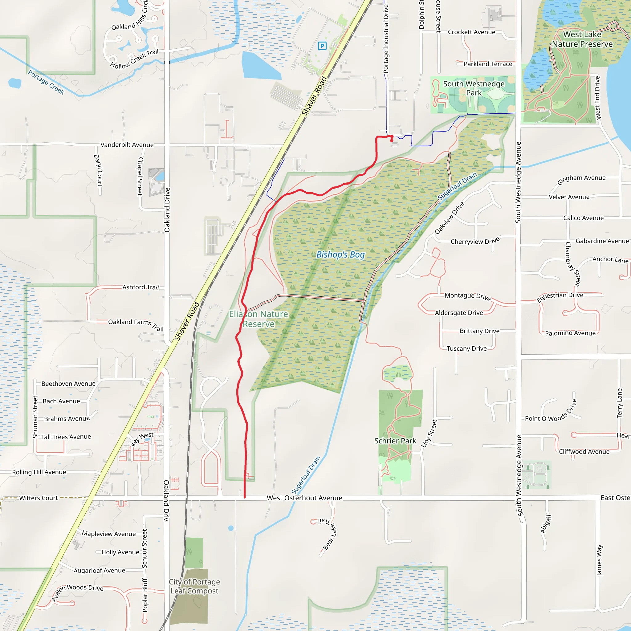 Eliason Nature Reserve mobile static map