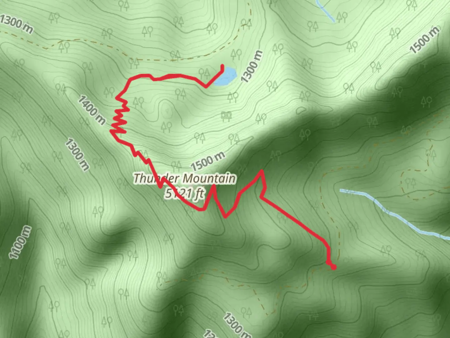 An image depicting the trail Skookum Lake Trail and its surrounding area.