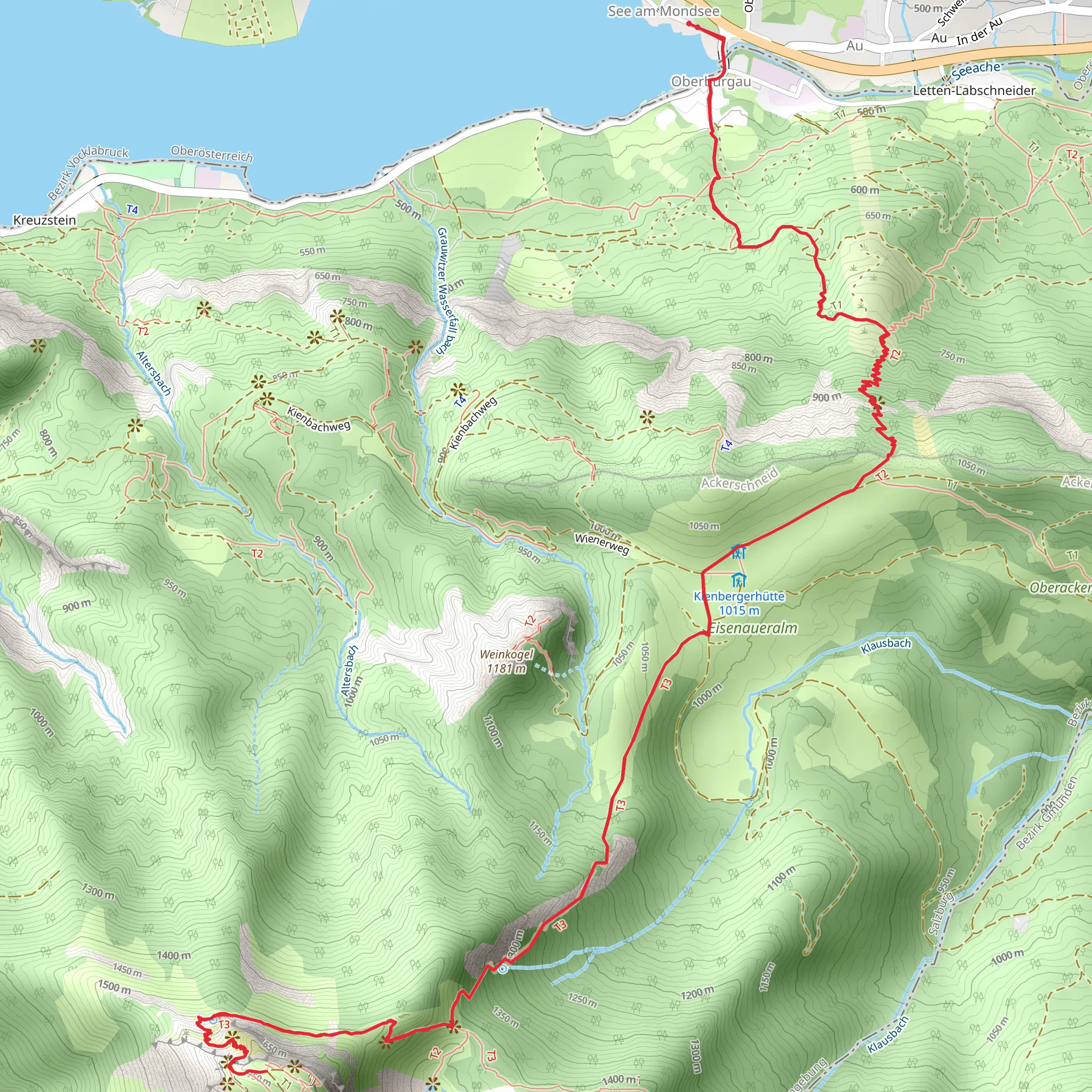 Oberburgau - Schafberg Hike mobile static map