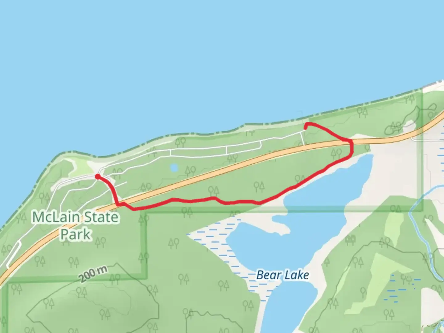 An image depicting the trail Bear Lake Trail and its surrounding area.
