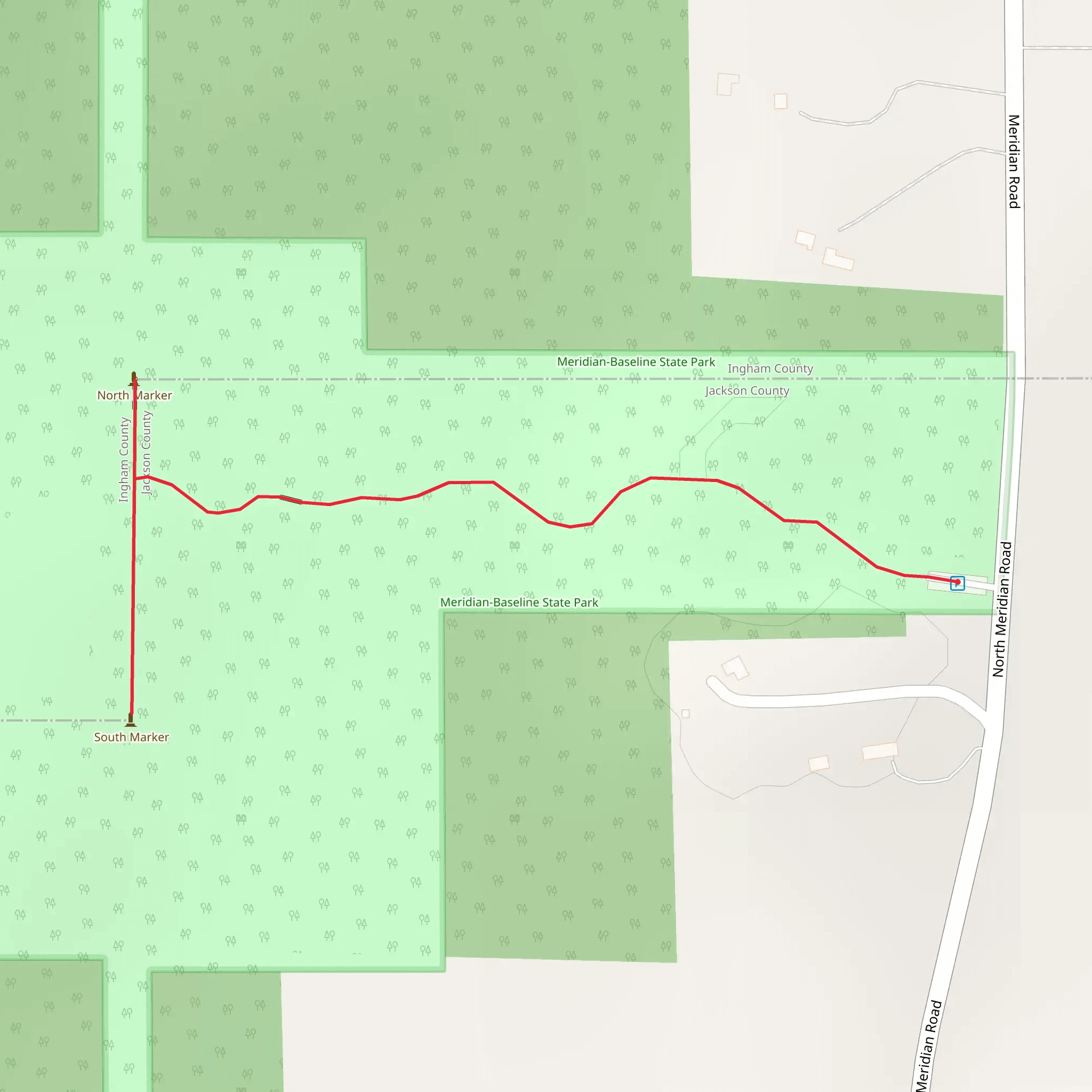 Meridian-Baseline State Park mobile static map