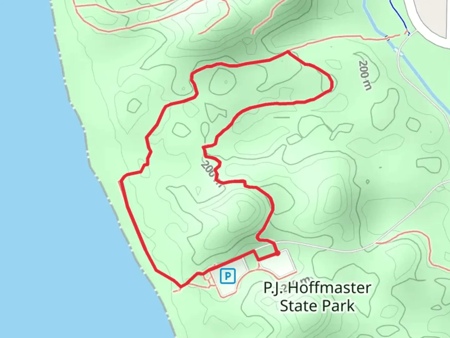 An image depicting the trail Walk-a-mile Loop Trail and its surrounding area.