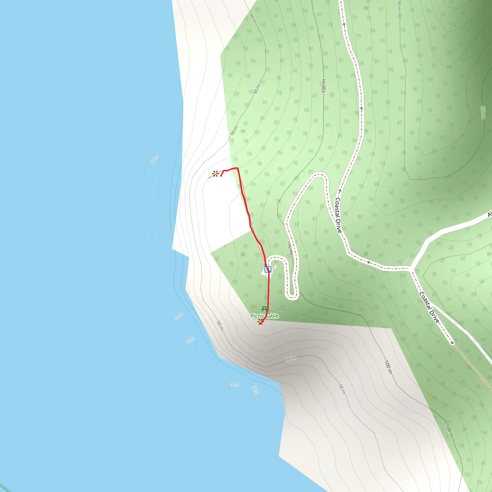 High Bluff Overlook Trail mobile static map