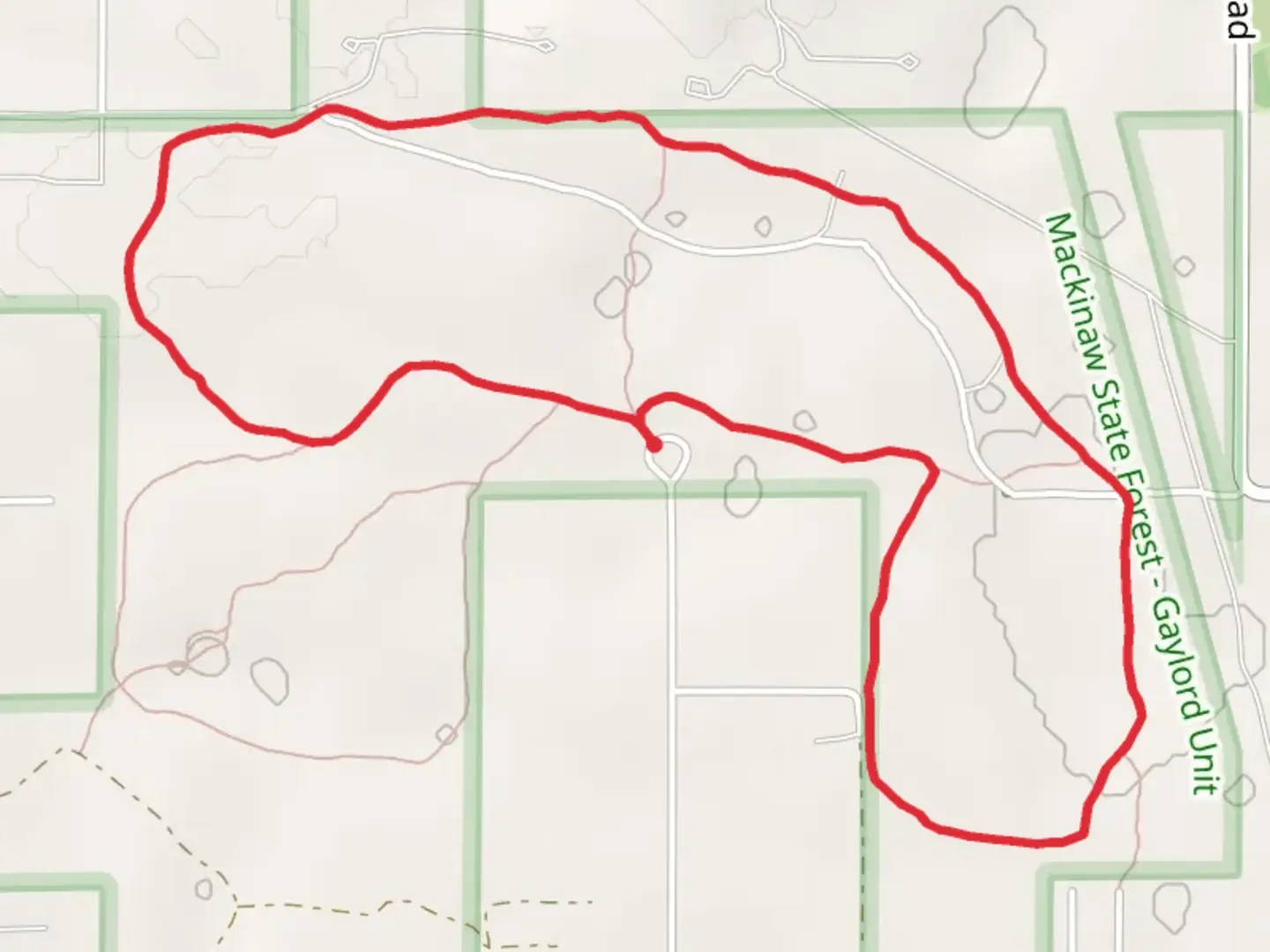 An image depicting the trail Twin Hemlock, Highland and Relic Pine Loop and its surrounding area.
