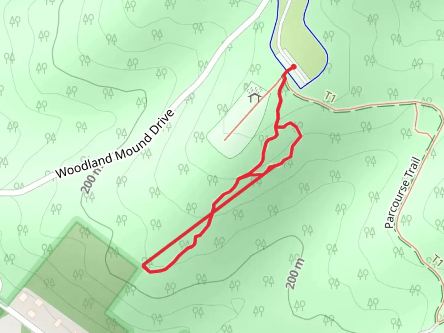 An image depicting the trail Hedgeapple Trail and its surrounding area.
