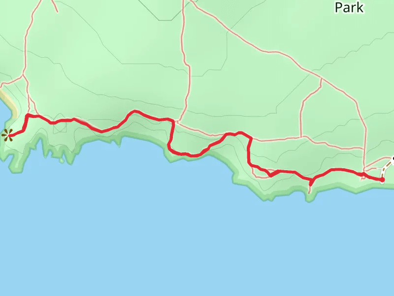 Grandma's Cove and Crood Cove via South Beach Trail