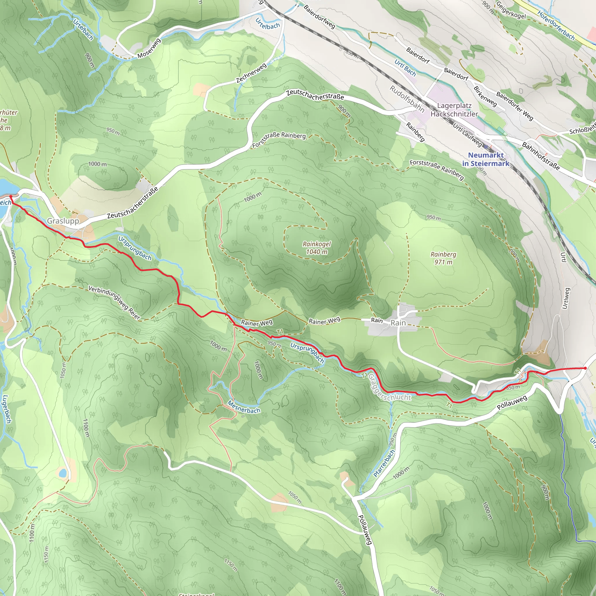 Graggerschlucht mobile static map