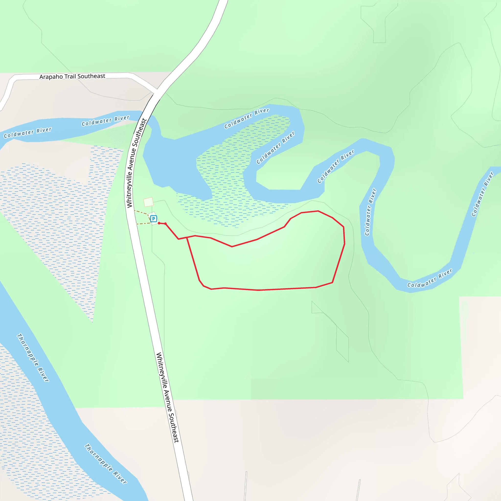 Whitneyville Avenue Southeast Loop mobile static map